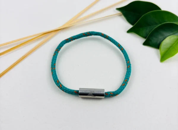 Geisternetzarmband Blau/Orange – Bild 3