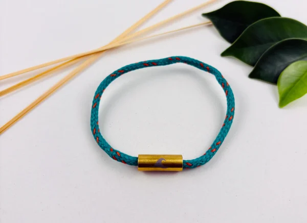 Geisternetzarmband Blau/Orange – Bild 2