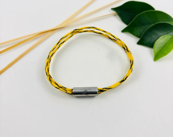 Geisternetzarmband Gelb/Lila – Bild 2