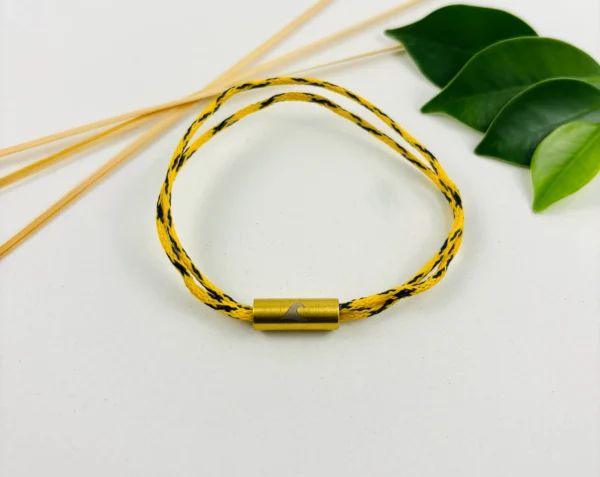 Geisternetzarmband Gelb/Lila – Bild 3