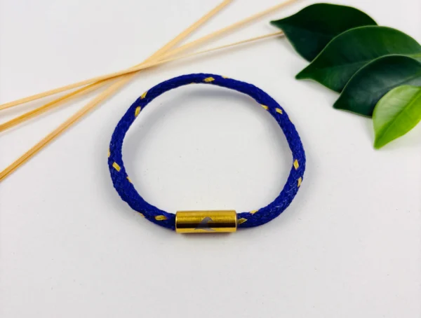 Geisternetzarmband Lila/Gelb – Bild 2