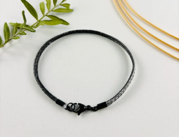 Upcycling Kitearmband Grau – Bild 3
