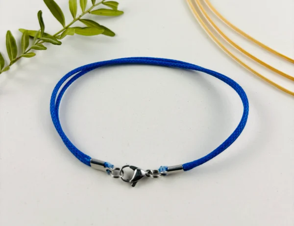 Upcycling Kitearmband Blau – Bild 2