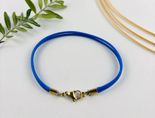 Upcycling Kitearmband Blau – Bild 3