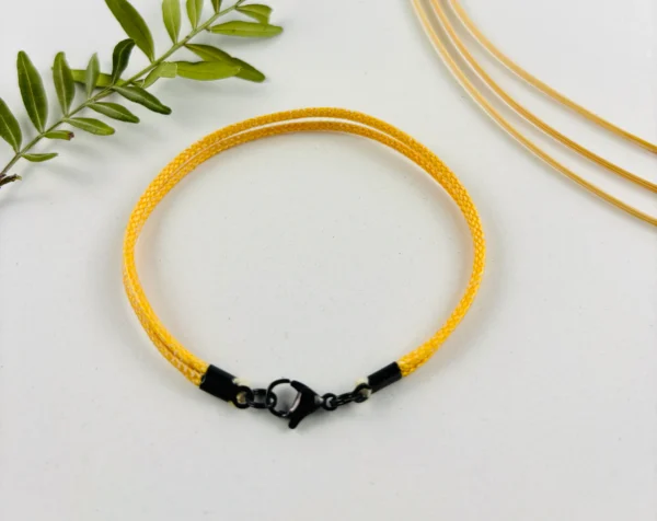 Upcycling Kitearmband Orange – Bild 3