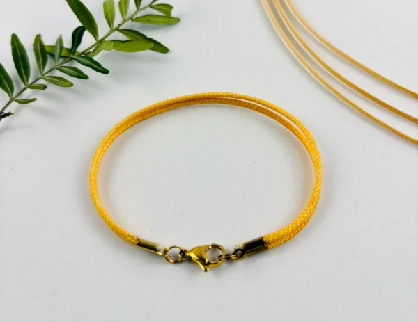 Upcycling Kitearmband Orange – Bild 2