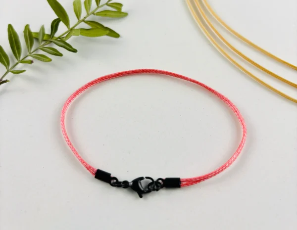 Upcycling Kitearmband Hellrot – Bild 2