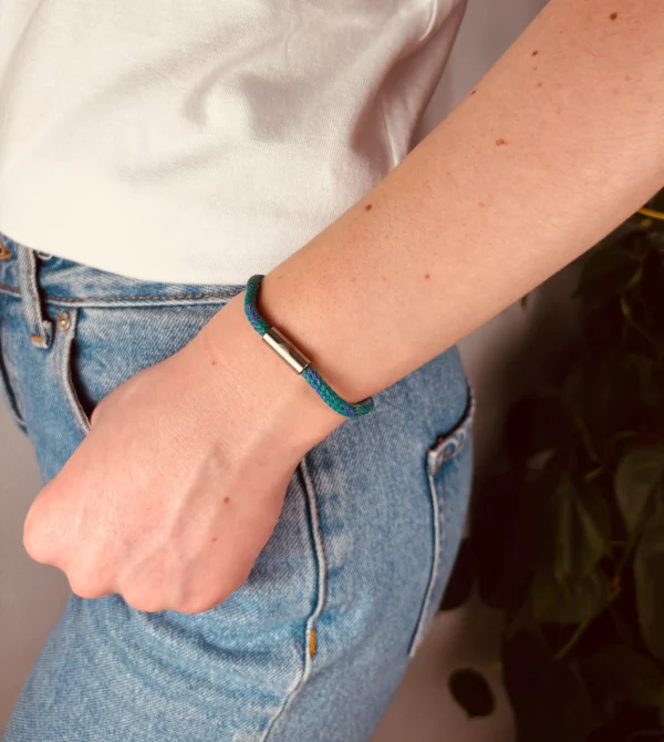 Geisternetzarmband Blau/Lila – Bild 5