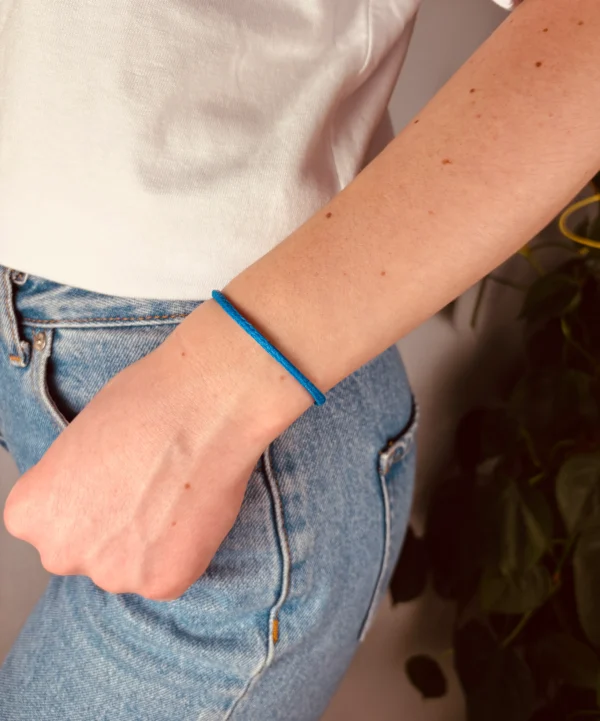 Geisternetzarmband Blau – Bild 4